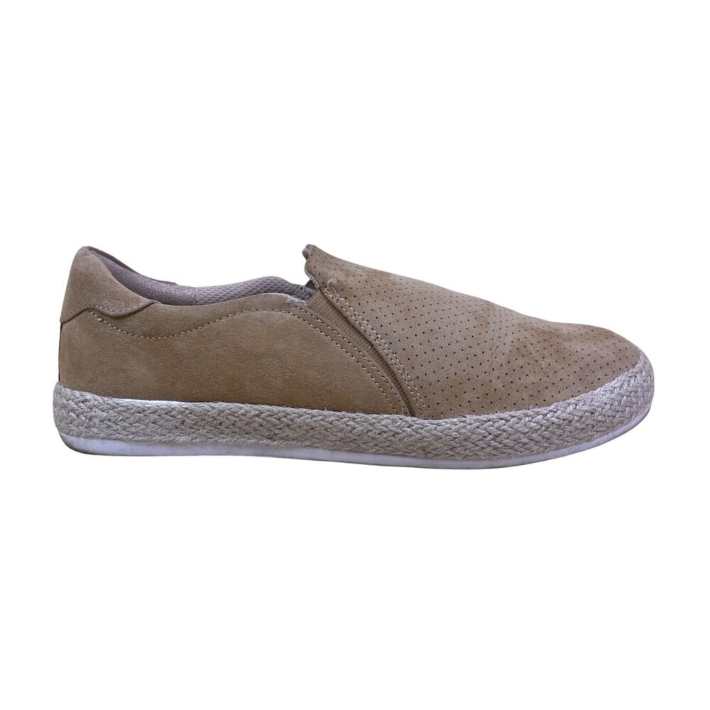 Dr. Scholls Women's Sand Suede Roped Sole Slip-On Madison Sun Flat Shoes Sz 10M